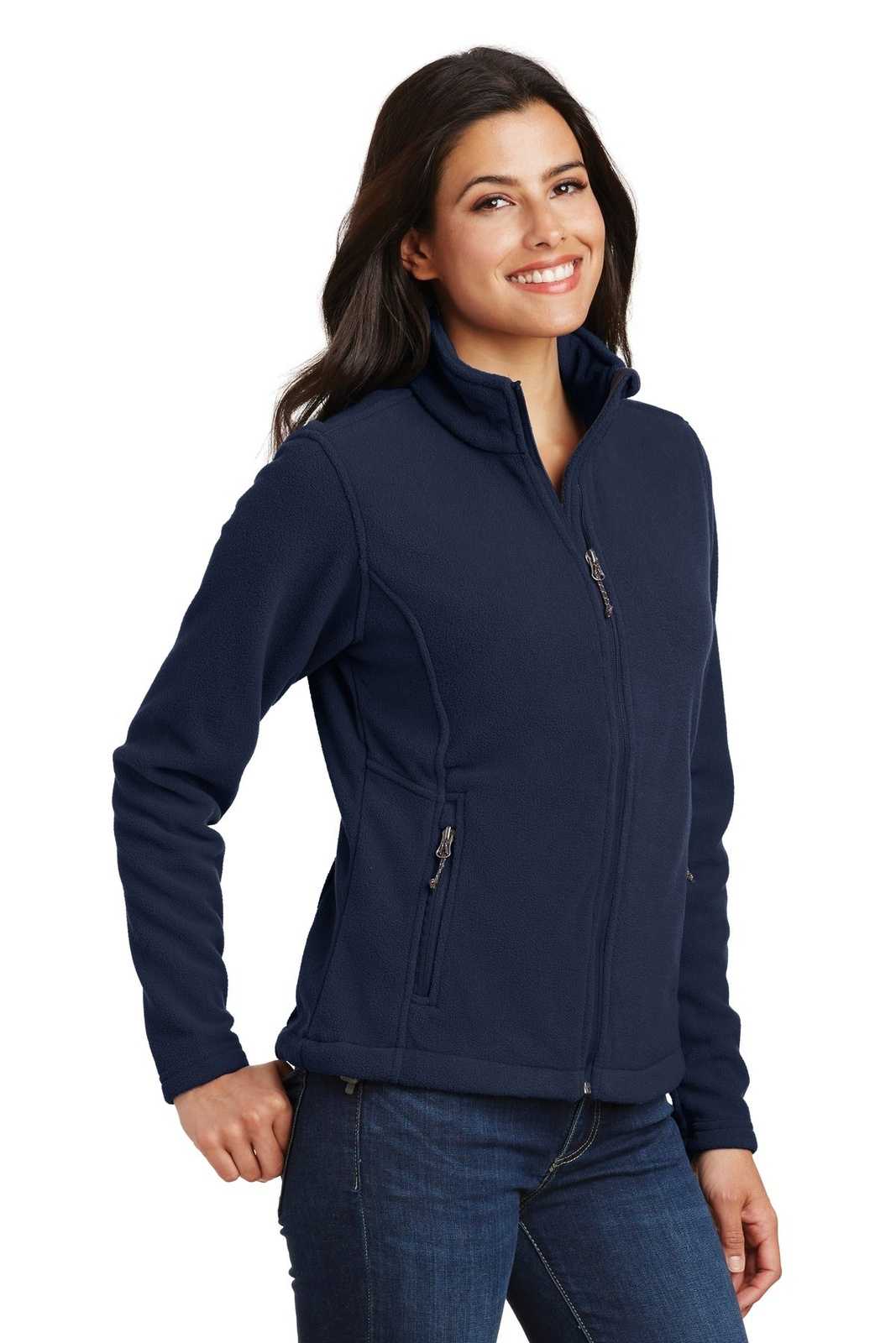 Port Authority L217 Ladies Value Fleece Jacket - True Navy - HIT a Double - 4