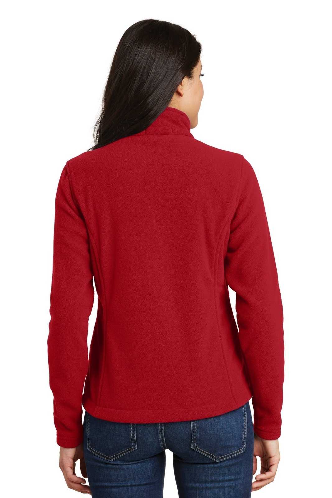 Port Authority L217 Ladies Value Fleece Jacket - True Red - HIT a Double - 2