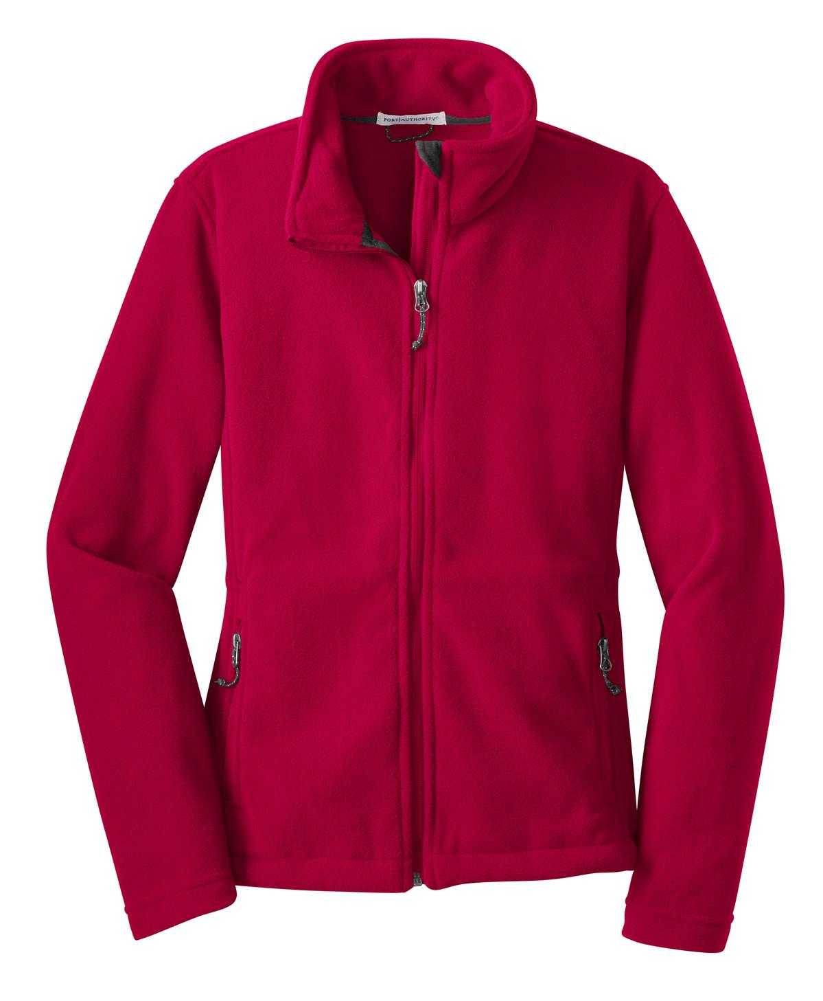 Port Authority L217 Ladies Value Fleece Jacket - True Red - HIT a Double - 5