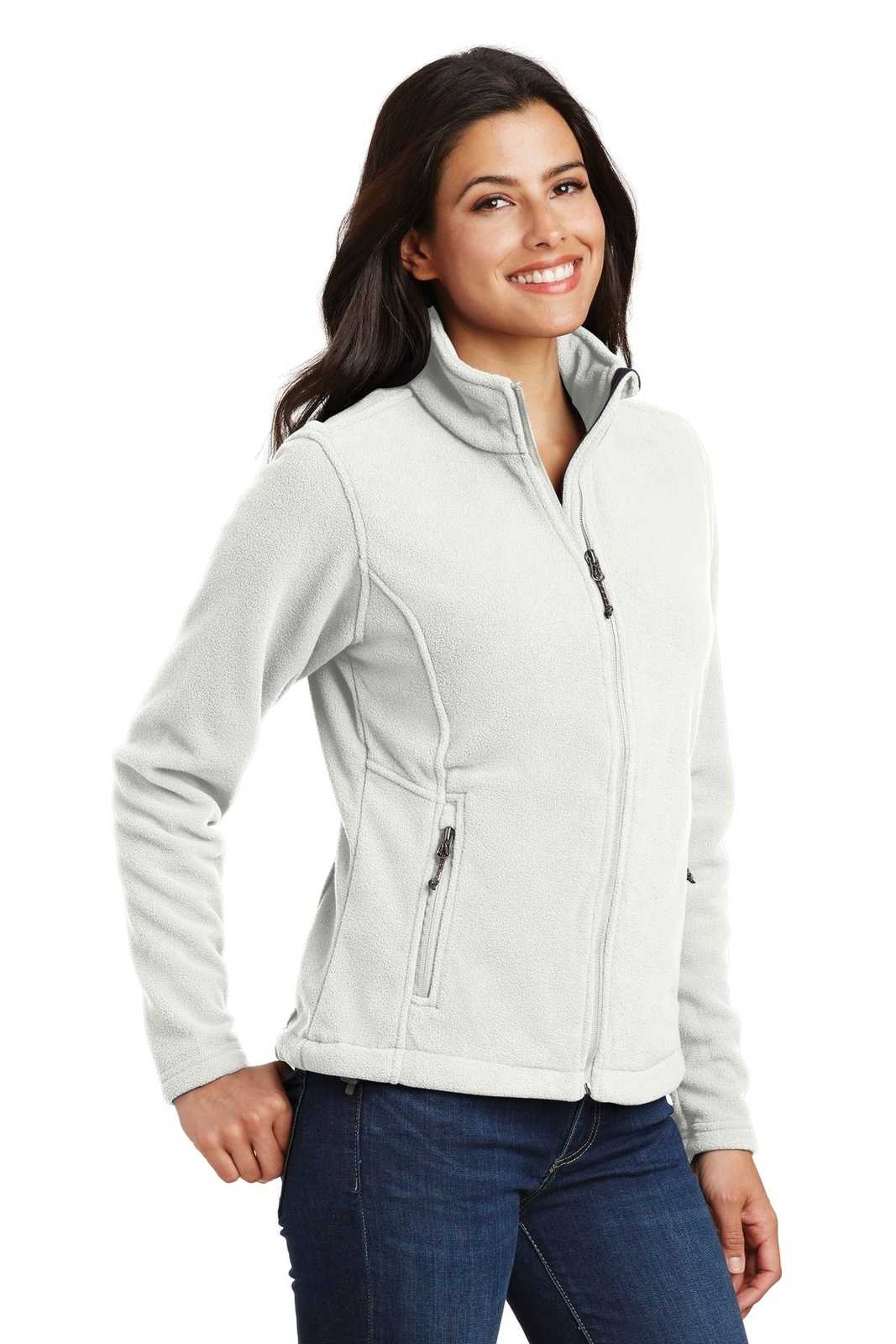 Port Authority L217 Ladies Value Fleece Jacket - Winter White - HIT a Double - 4