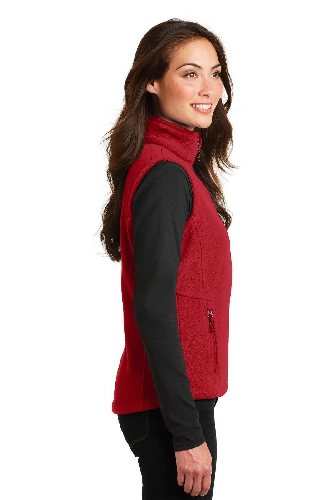 Port Authority L219 Ladies Value Fleece Vest - True Red - HIT a Double - 3