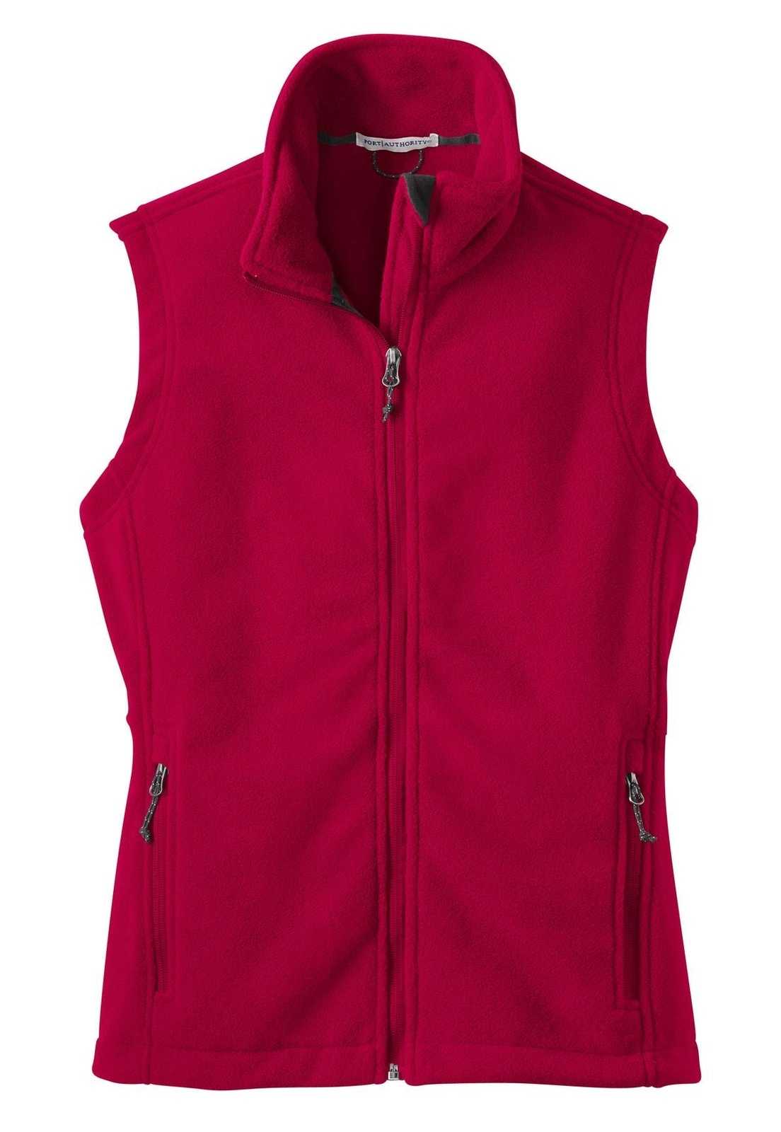 Port Authority L219 Ladies Value Fleece Vest - True Red - HIT a Double - 5