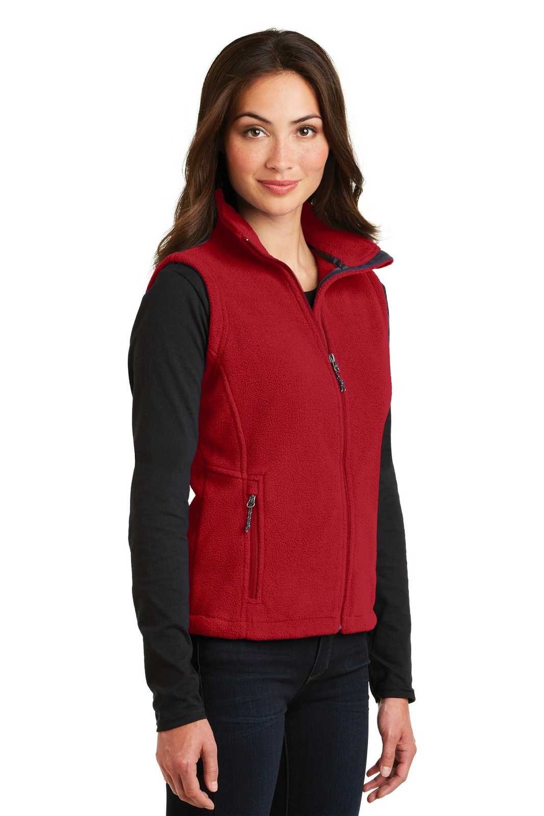 Port Authority L219 Ladies Value Fleece Vest - True Red - HIT a Double - 4