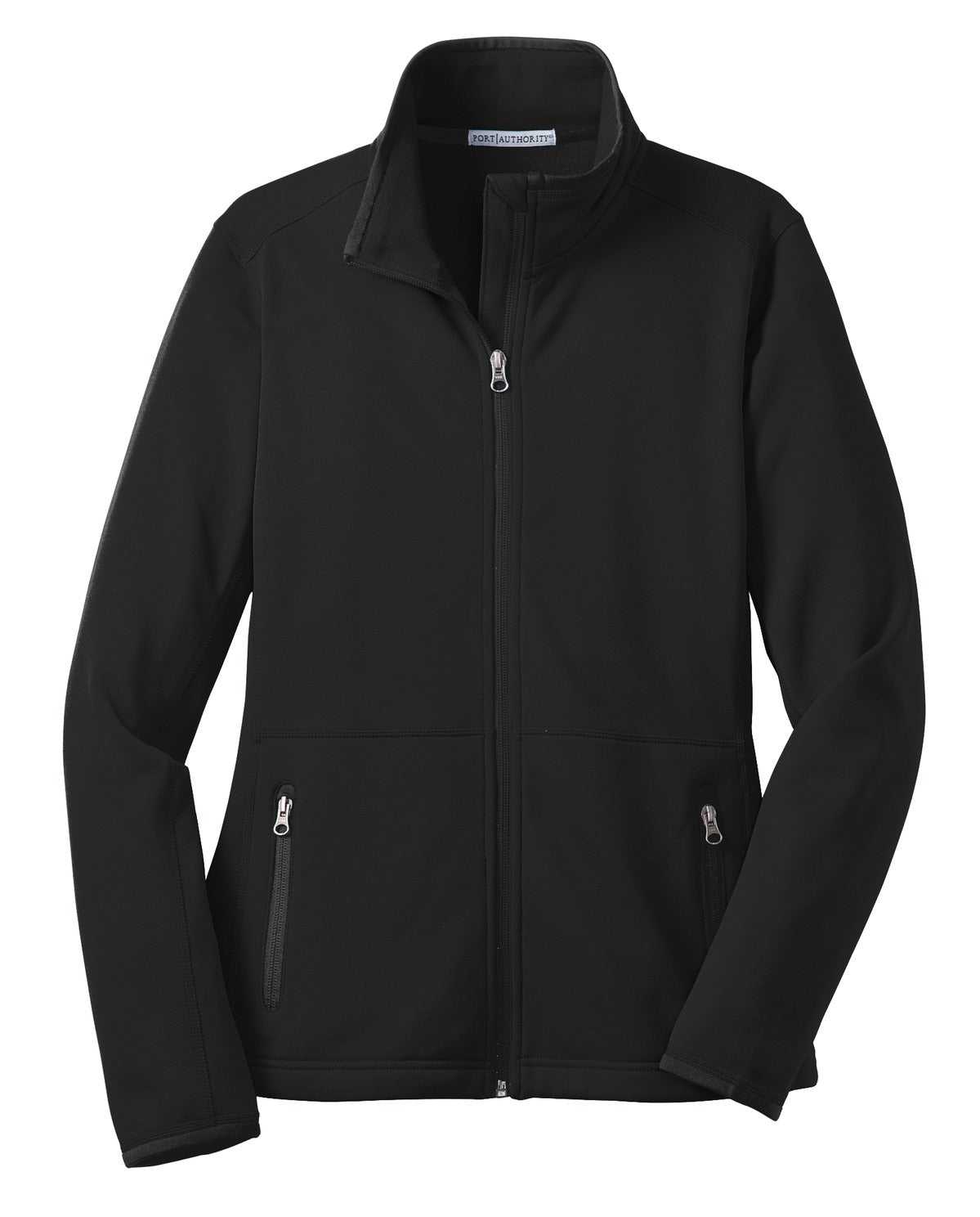 Port Authority L222 Ladies Pique Fleece Jacket - Black - HIT a Double - 5