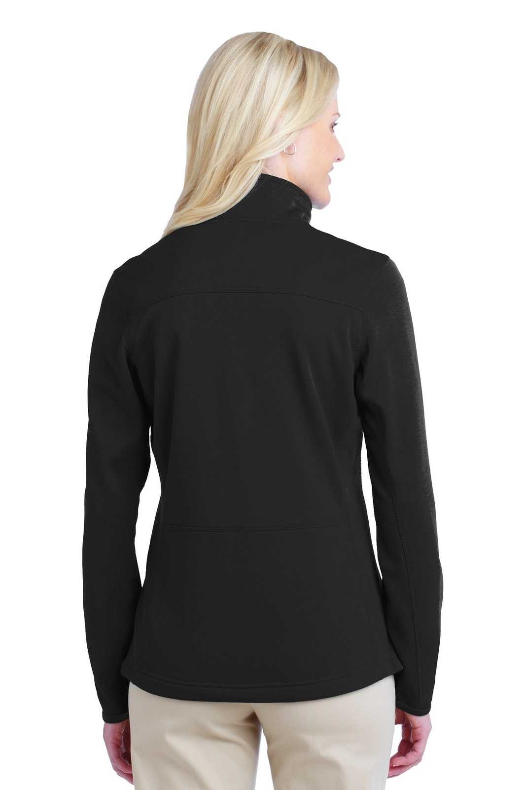 Port Authority L222 Ladies Pique Fleece Jacket - Black - HIT a Double - 2
