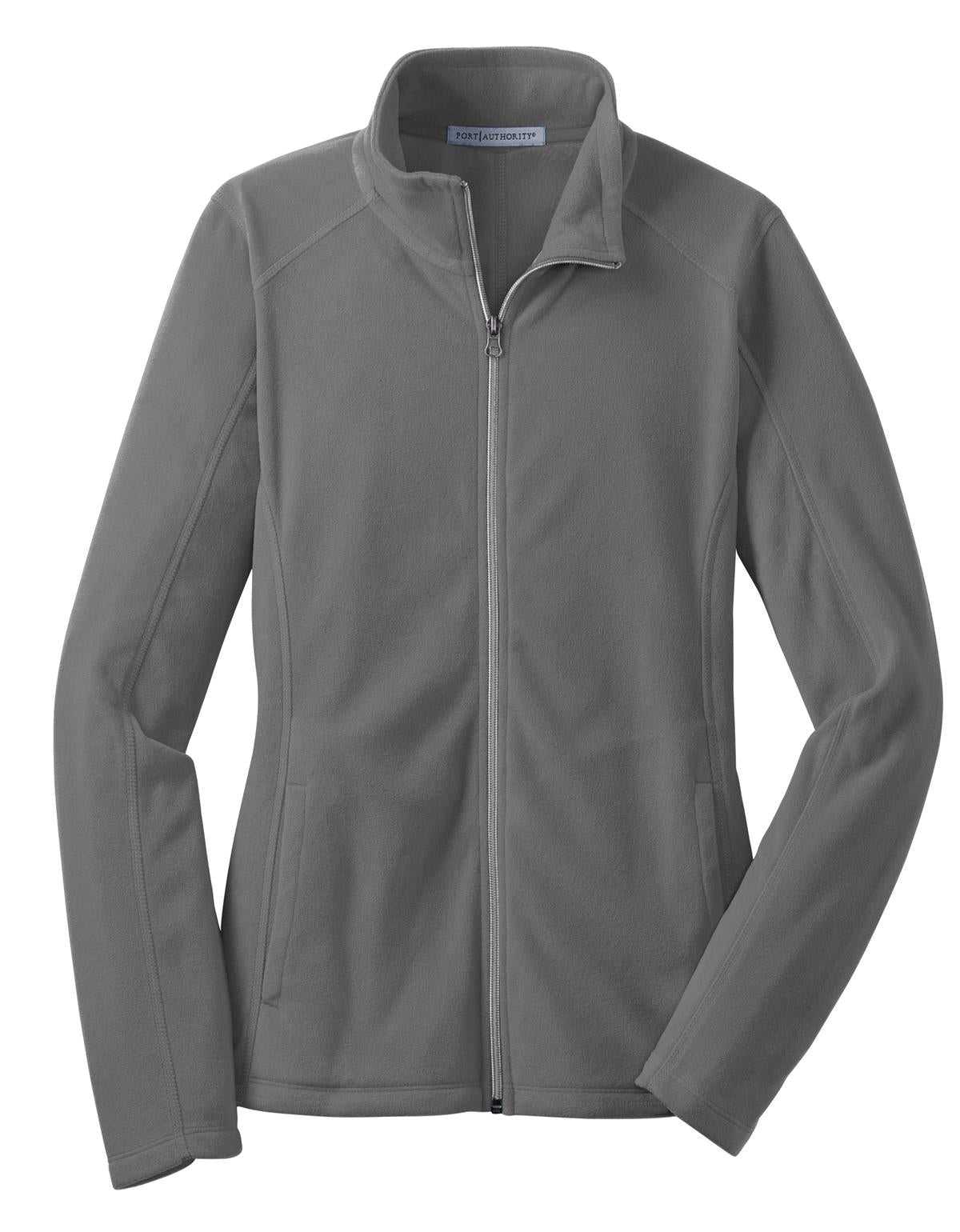 Port Authority L223 Ladies Microfleece Jacket - Pearl Gray - HIT a Double - 5