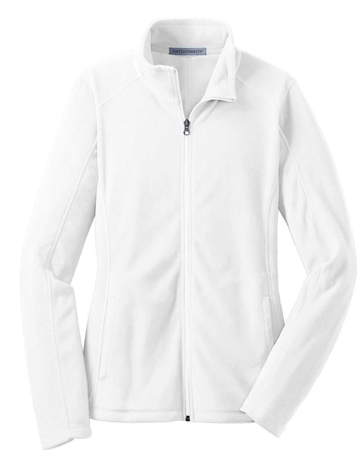 Port Authority L223 Ladies Microfleece Jacket - White - HIT a Double - 5