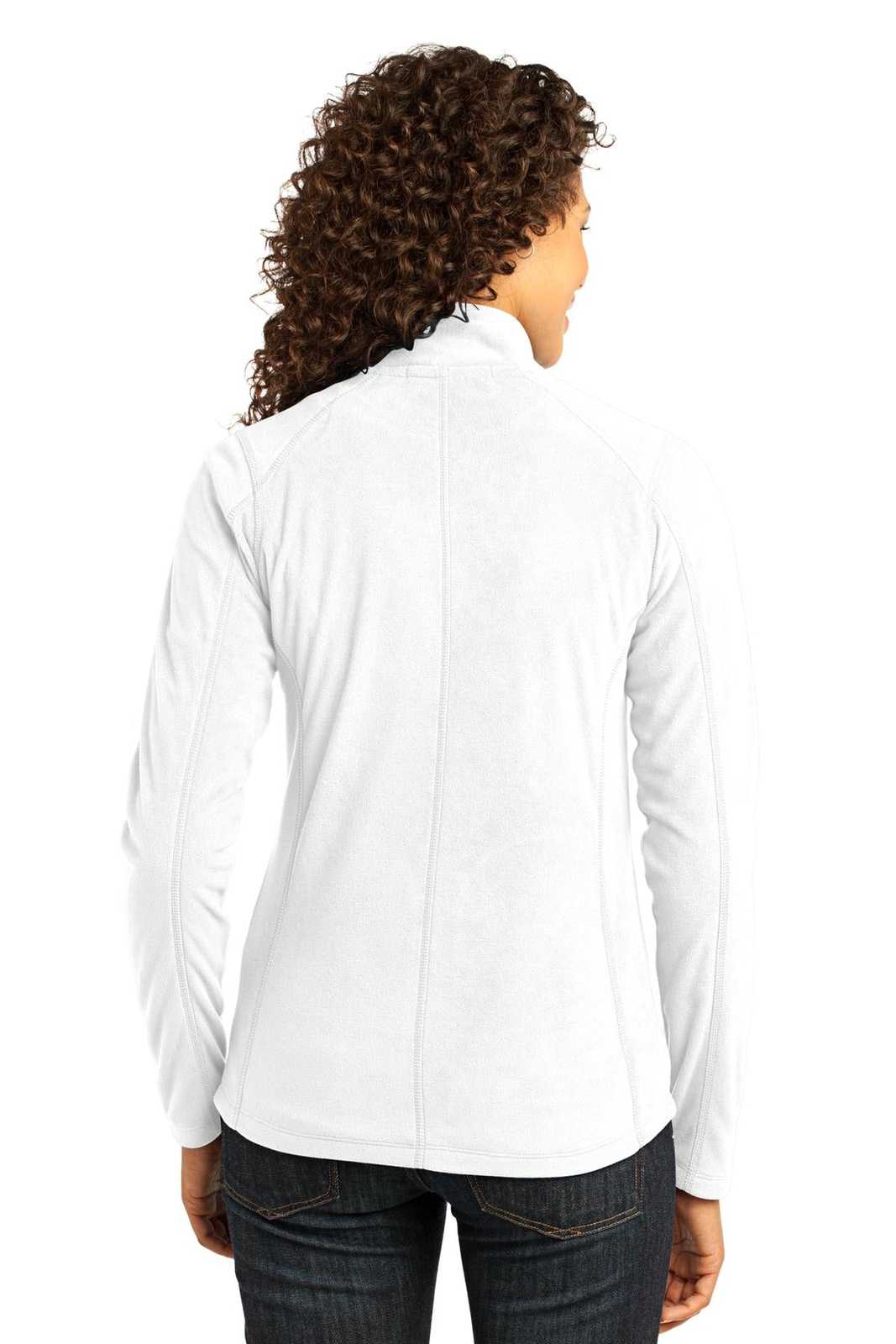 Port Authority L223 Ladies Microfleece Jacket - White - HIT a Double - 2