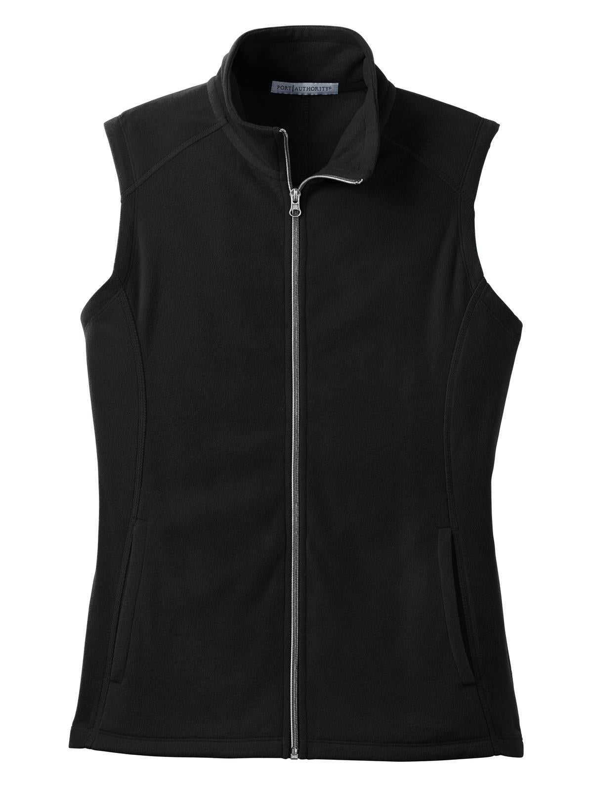 Port Authority L226 Ladies Microfleece Vest - Black - HIT a Double - 5