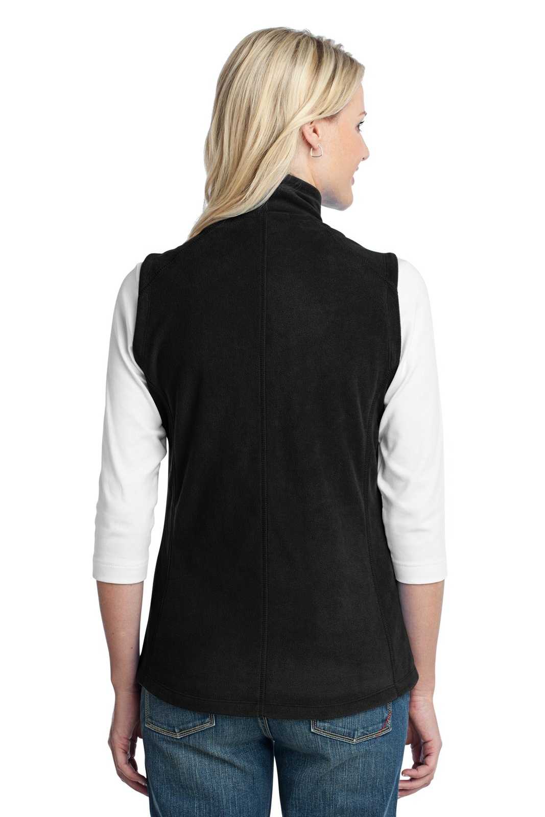 Port Authority L226 Ladies Microfleece Vest - Black - HIT a Double - 1