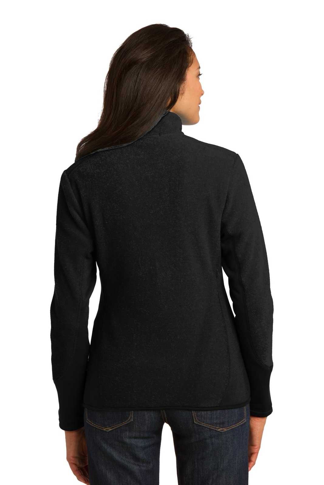 Port Authority L227 Ladies R-Tek Pro Fleece Full-Zip Jacket - Black Black - HIT a Double - 1