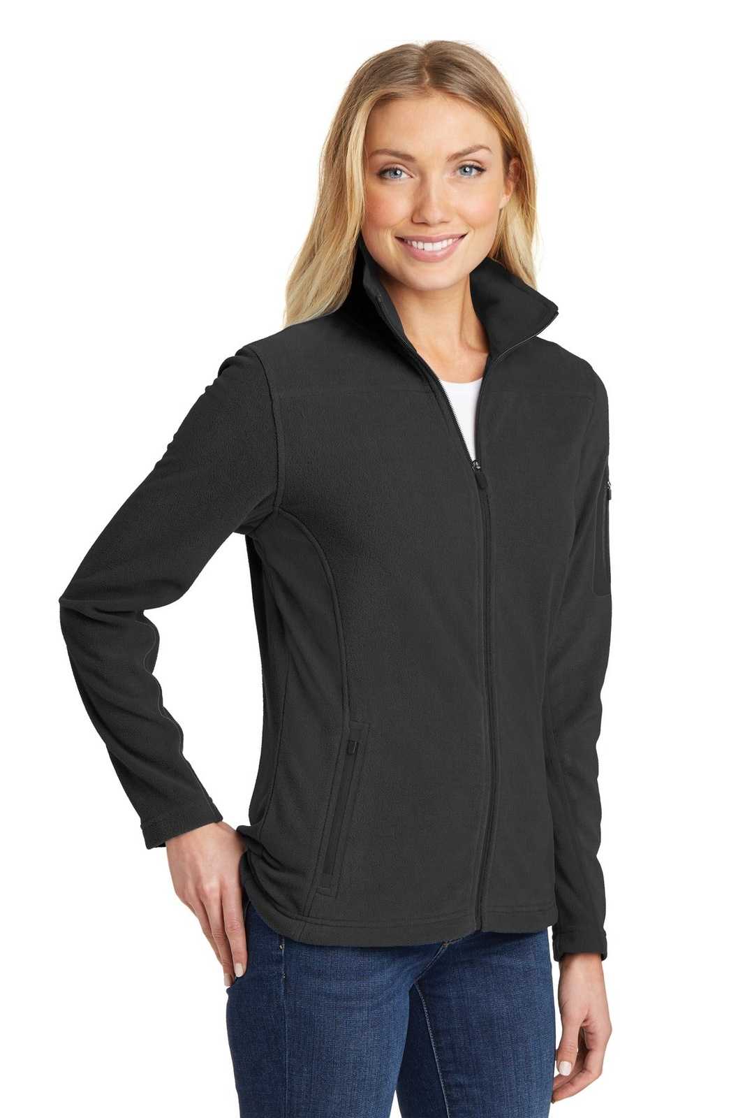 Port Authority L233 Ladies Summit Fleece Full-Zip Jacket - Black Black - HIT a Double - 4