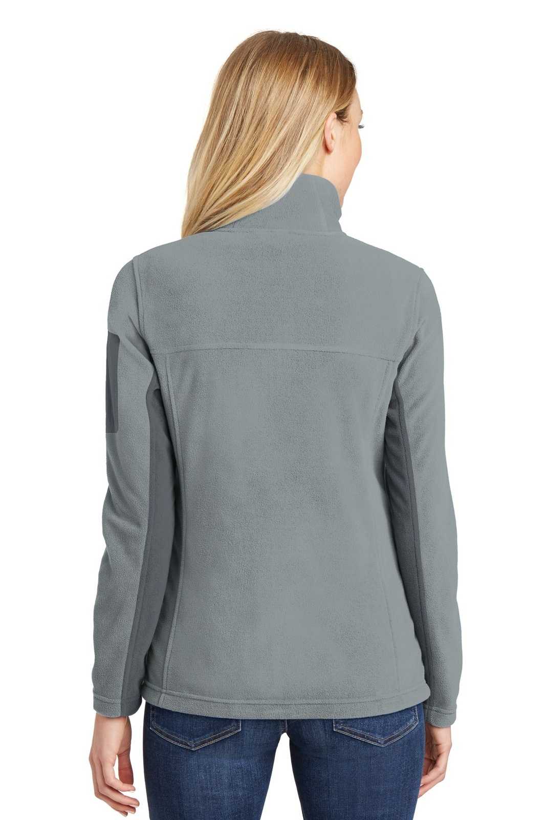 Port Authority L233 Ladies Summit Fleece Full-Zip Jacket - Frost Gray Magnet - HIT a Double - 2