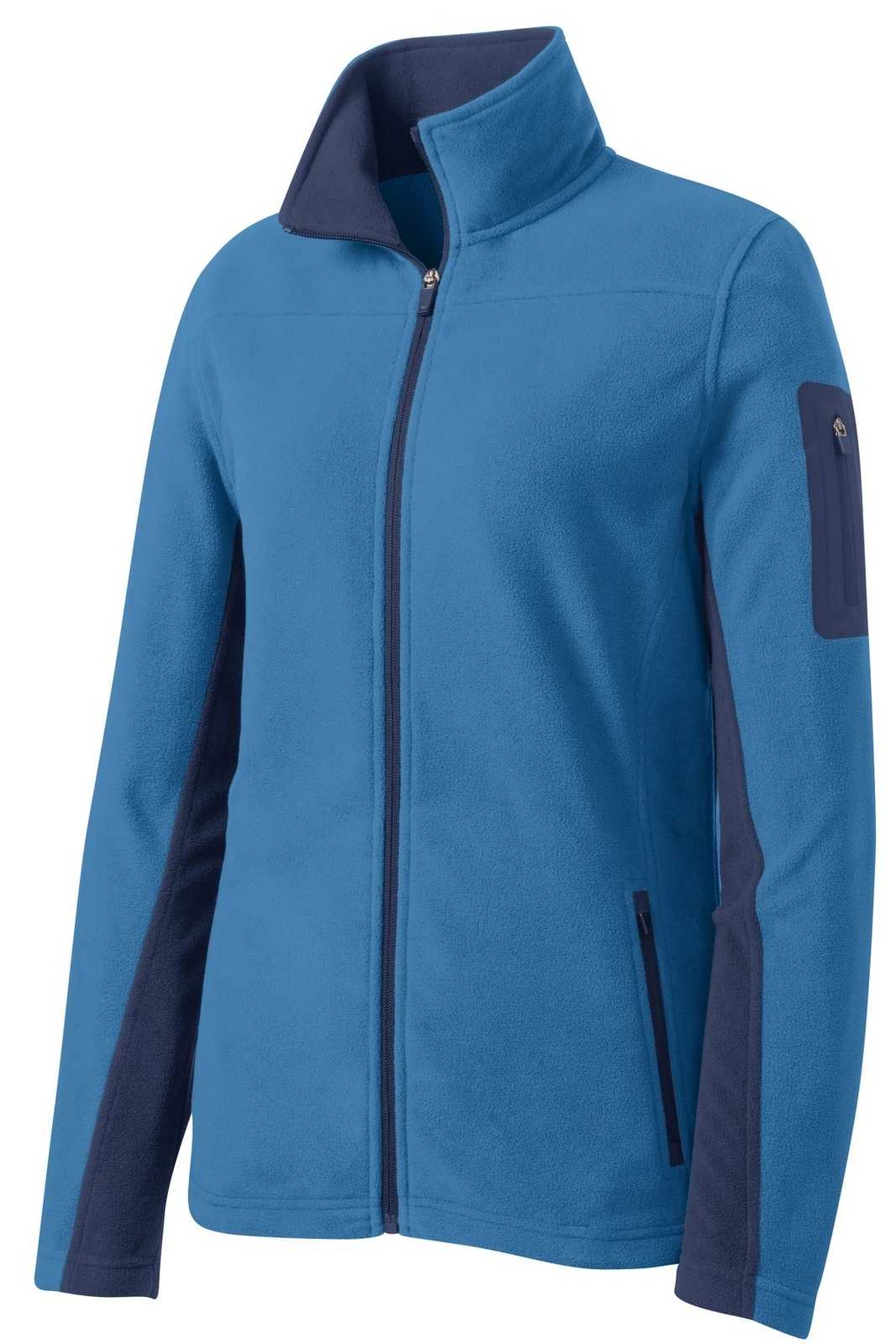 Port Authority L233 Ladies Summit Fleece Full-Zip Jacket - Regal Blue Dress Blue Navy - HIT a Double - 5