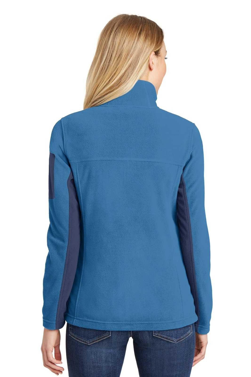 Port Authority L233 Ladies Summit Fleece Full-Zip Jacket - Regal Blue Dress Blue Navy - HIT a Double - 2