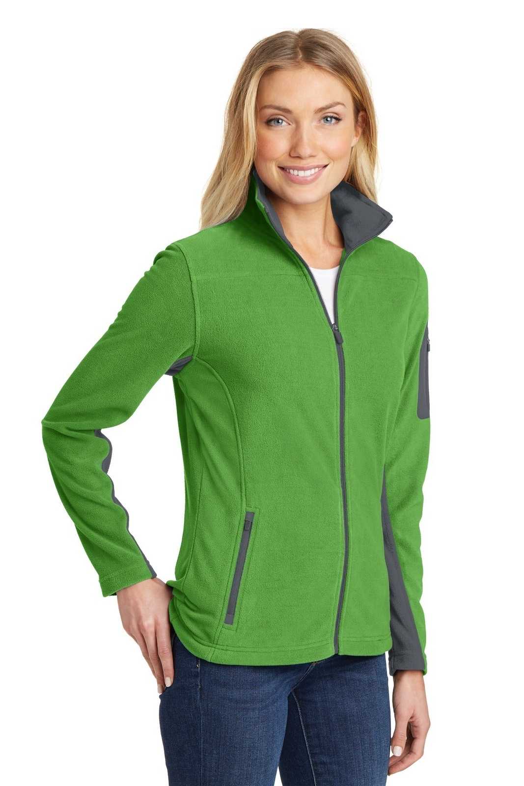 Port Authority L233 Ladies Summit Fleece Full-Zip Jacket - Vine Green Magnet - HIT a Double - 4