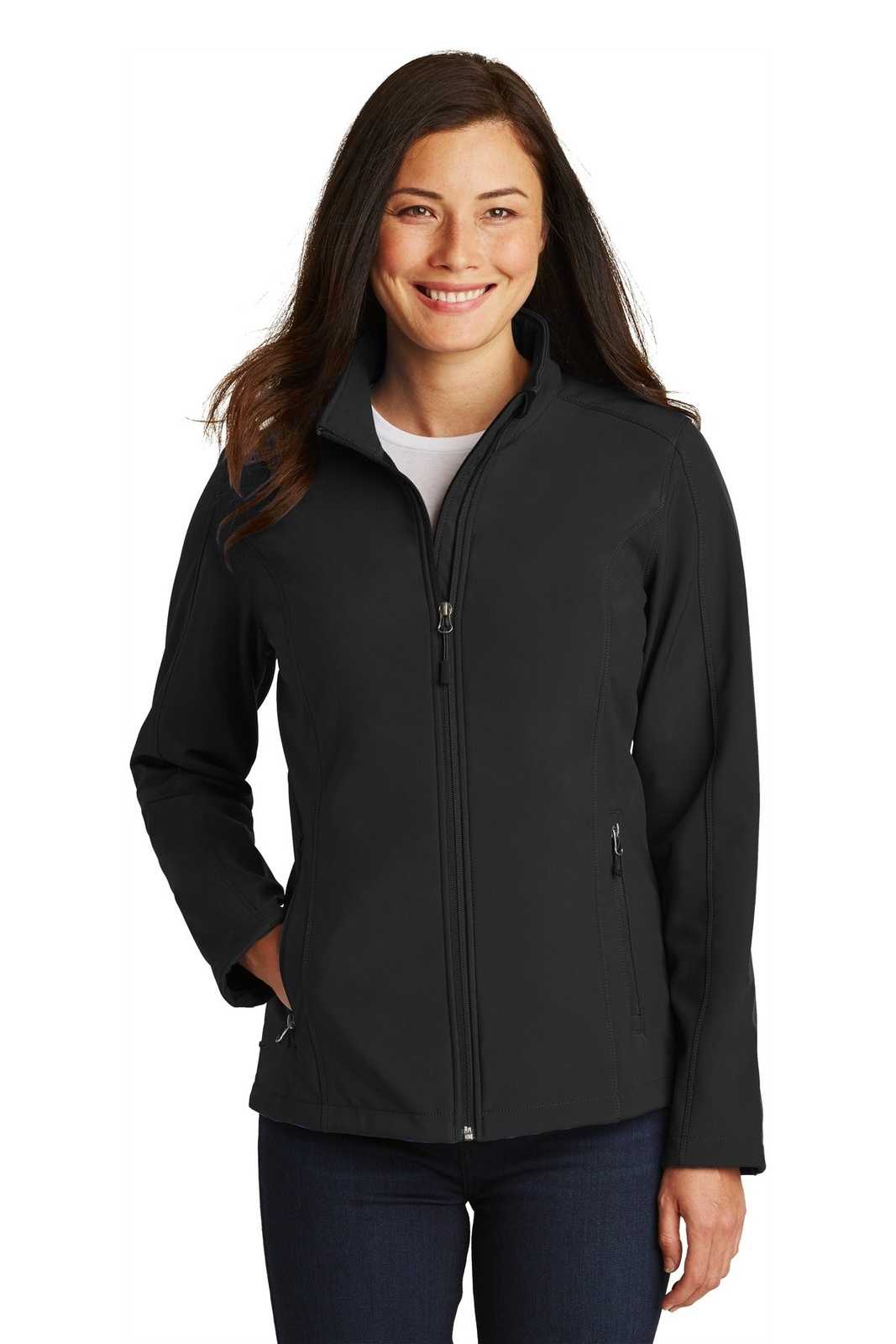 Port Authority L317 Ladies Core Soft Shell Jacket - Black - HIT a Double - 1