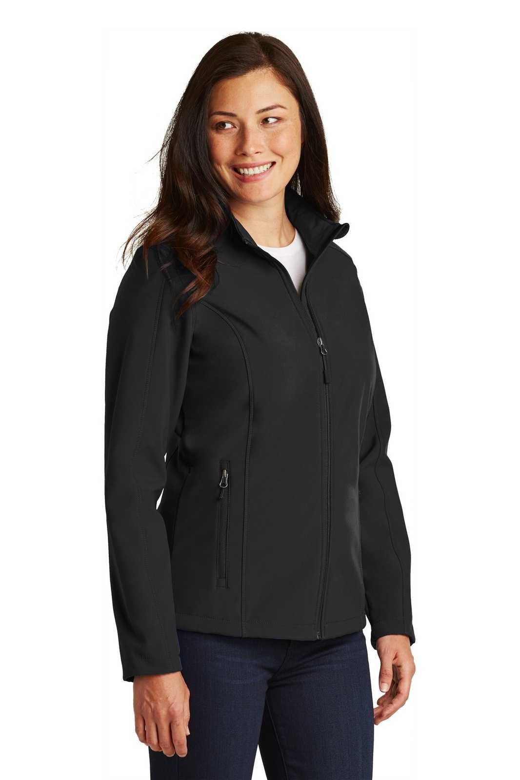 Port Authority L317 Ladies Core Soft Shell Jacket - Black - HIT a Double - 4