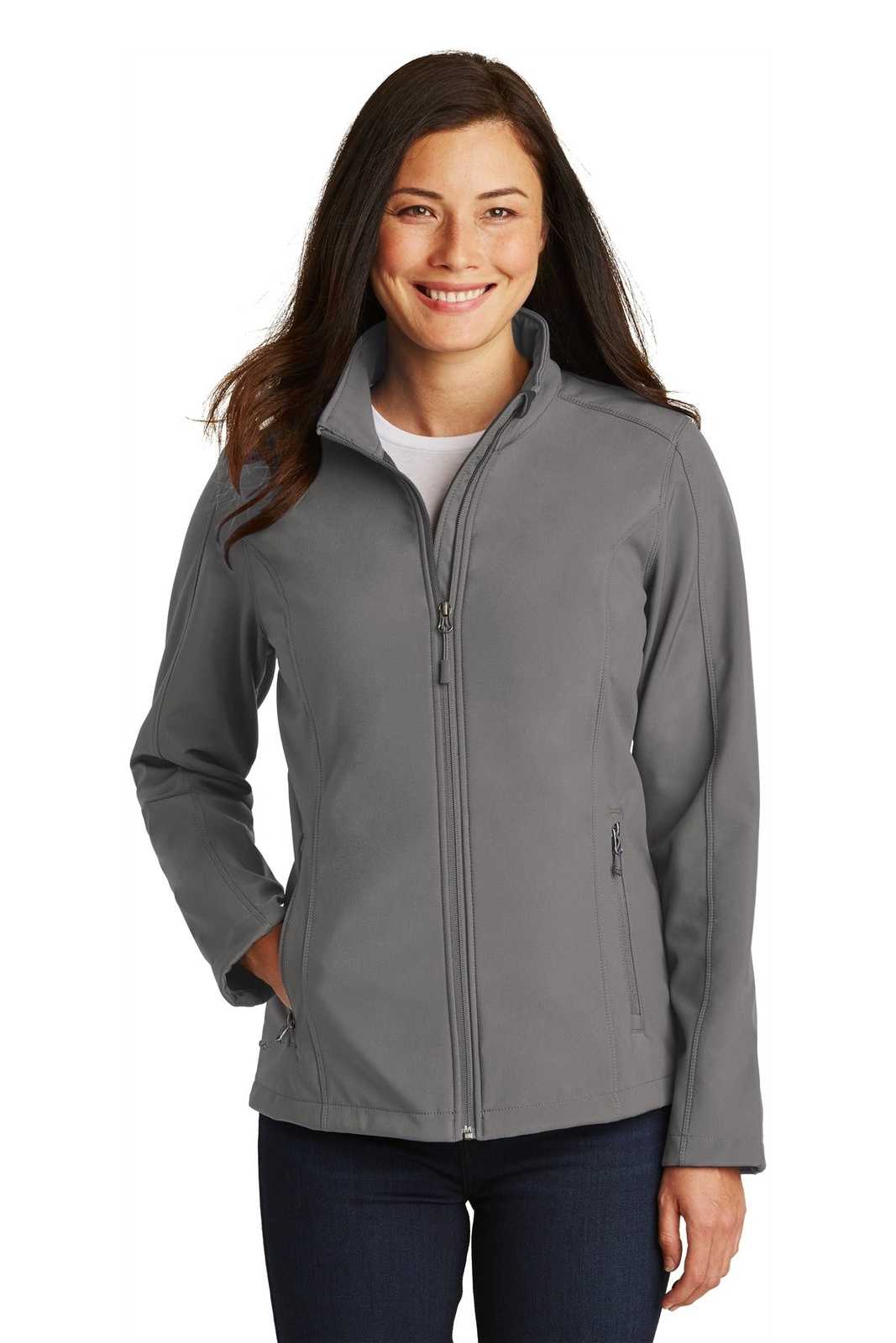 Port Authority L317 Ladies Core Soft Shell Jacket - Deep Smoke - HIT a Double - 1