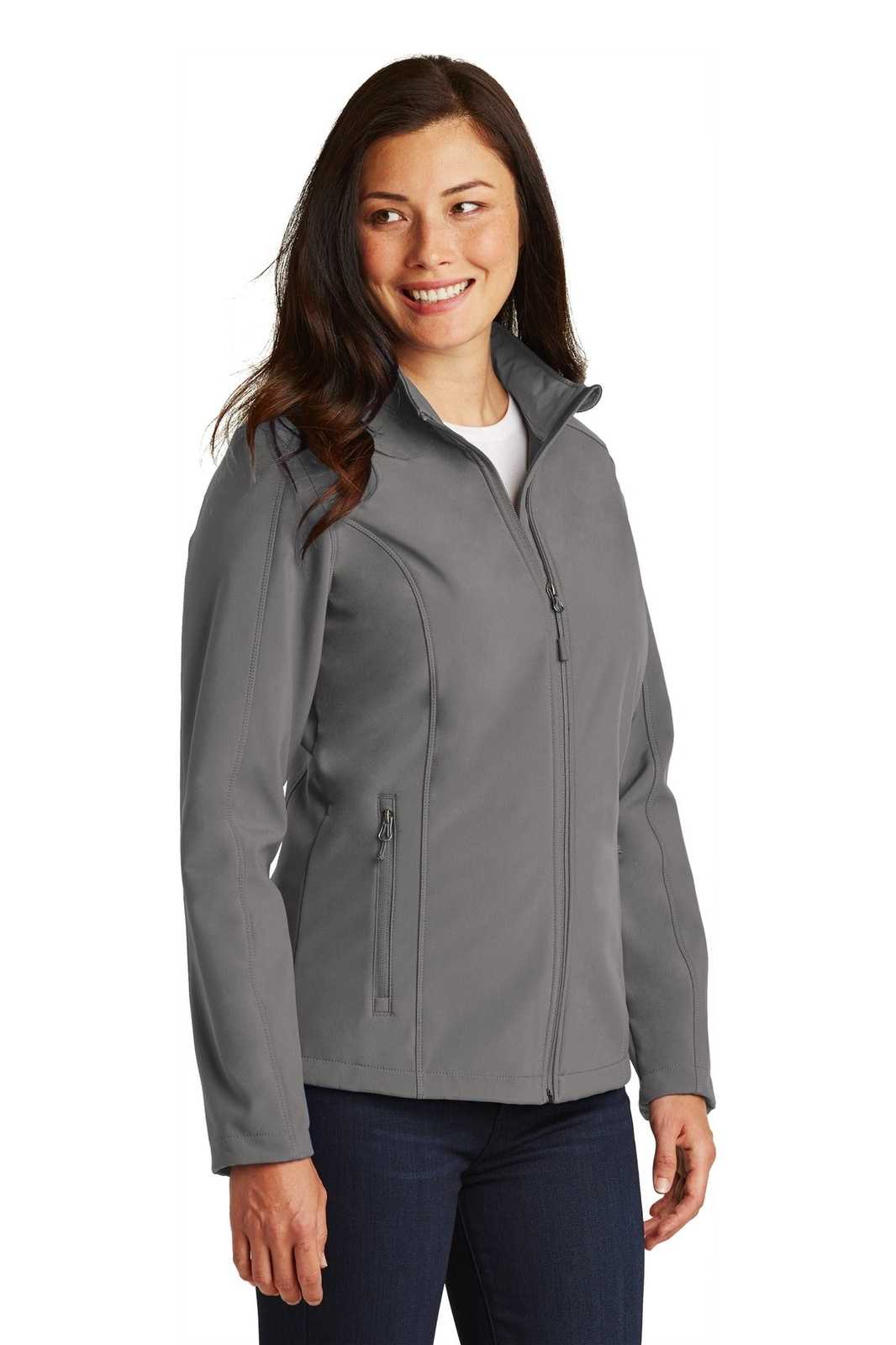 Port Authority L317 Ladies Core Soft Shell Jacket - Deep Smoke - HIT a Double - 4