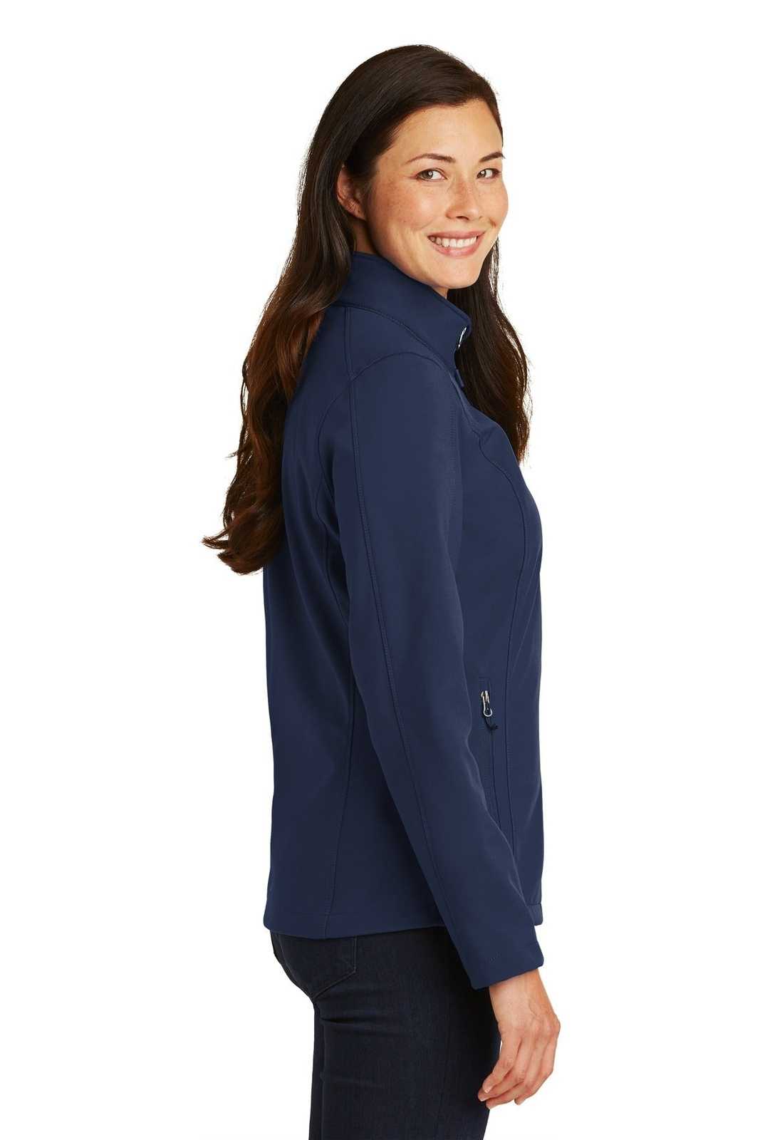 Port Authority L317 Ladies Core Soft Shell Jacket - Dress Blue Navy - HIT a Double - 3