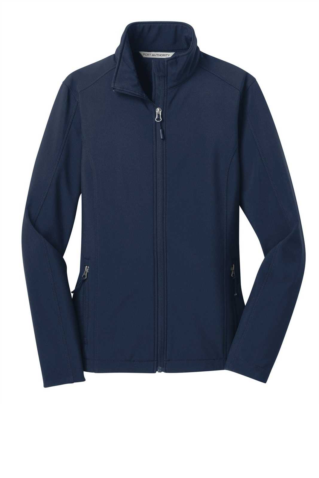 Port Authority L317 Ladies Core Soft Shell Jacket - Dress Blue Navy - HIT a Double - 5