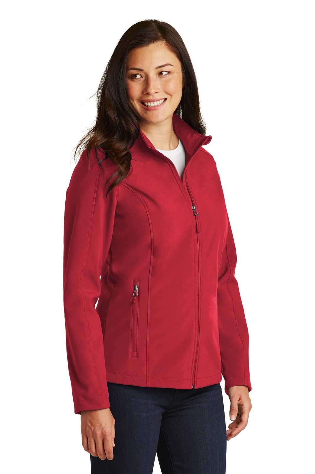 Port Authority L317 Ladies Core Soft Shell Jacket - Rich Red - HIT a Double - 4