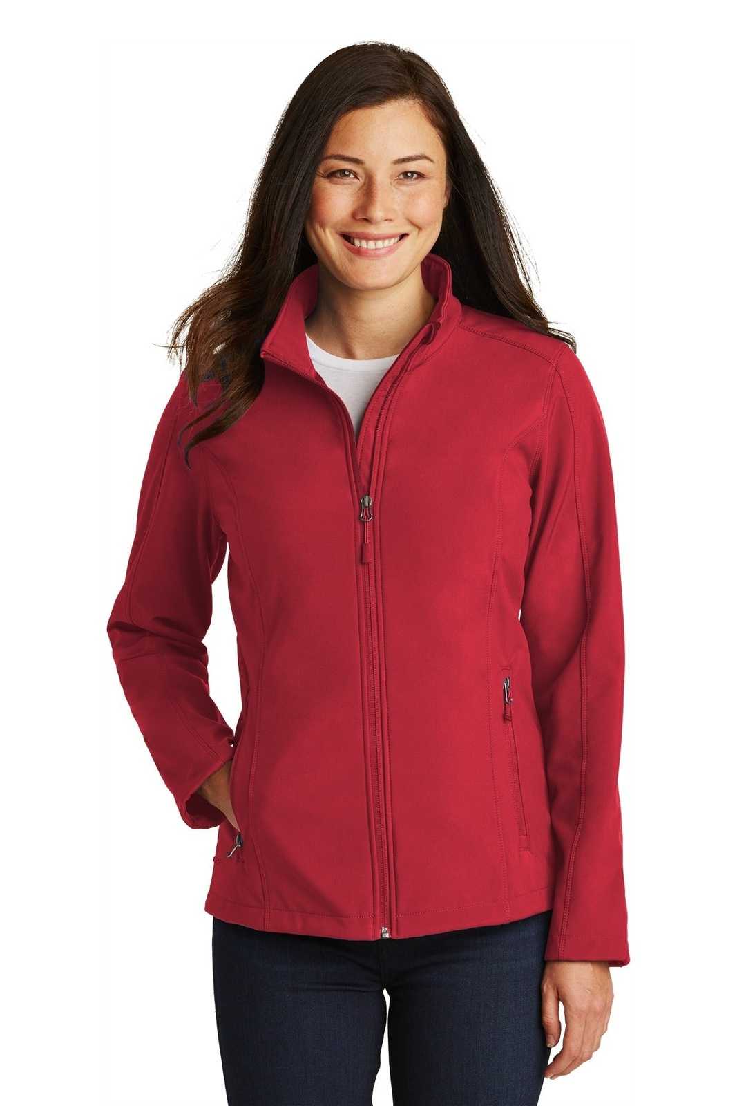 Port Authority L317 Ladies Core Soft Shell Jacket - Rich Red - HIT a Double - 1