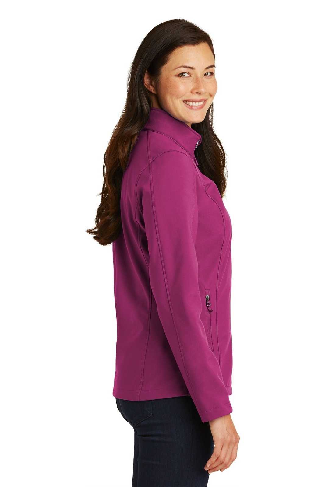Port Authority L317 Ladies Core Soft Shell Jacket - Very Berry - HIT a Double - 3