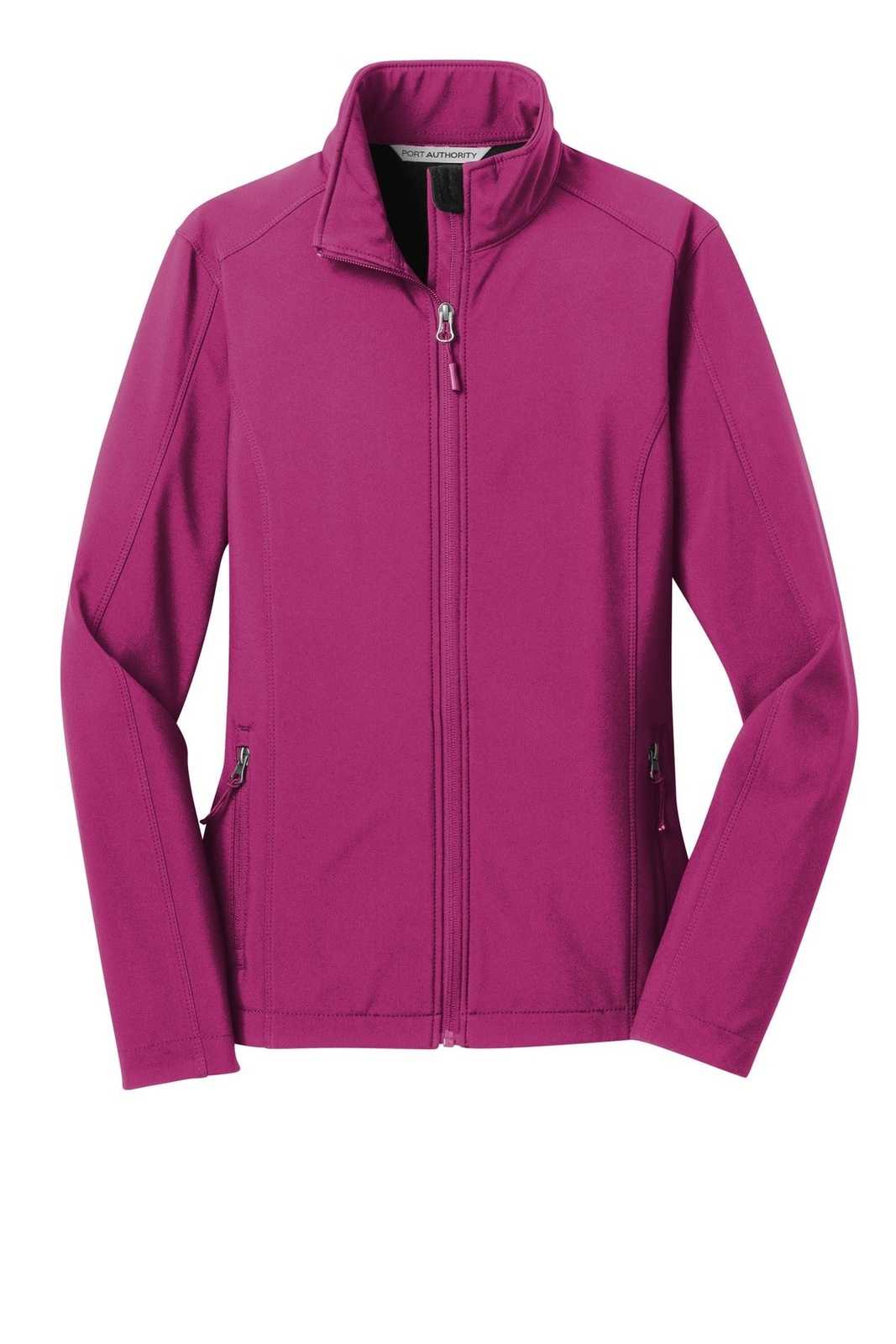 Port Authority L317 Ladies Core Soft Shell Jacket - Very Berry - HIT a Double - 5