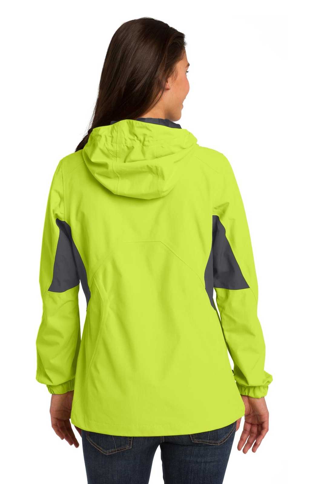 Port Authority L322 Ladies Cascade Waterproof Jacket - Charge Green Magnet - HIT a Double - 2
