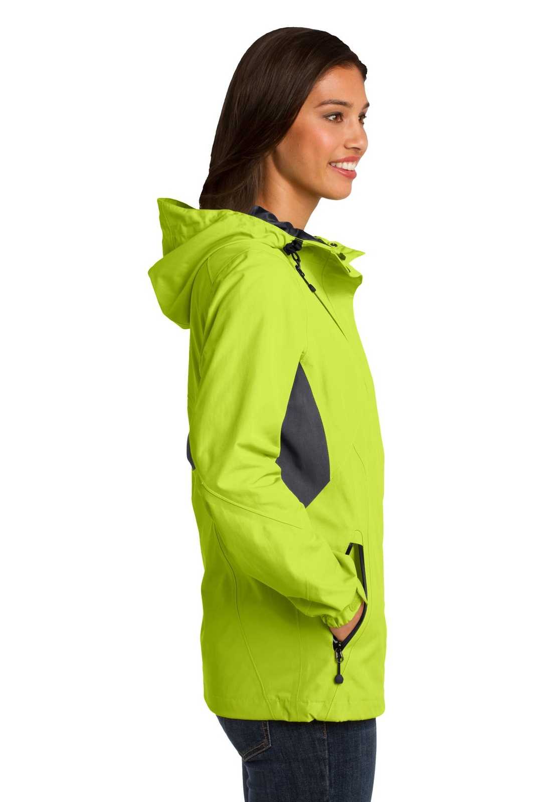 Port Authority L322 Ladies Cascade Waterproof Jacket - Charge Green Magnet - HIT a Double - 3