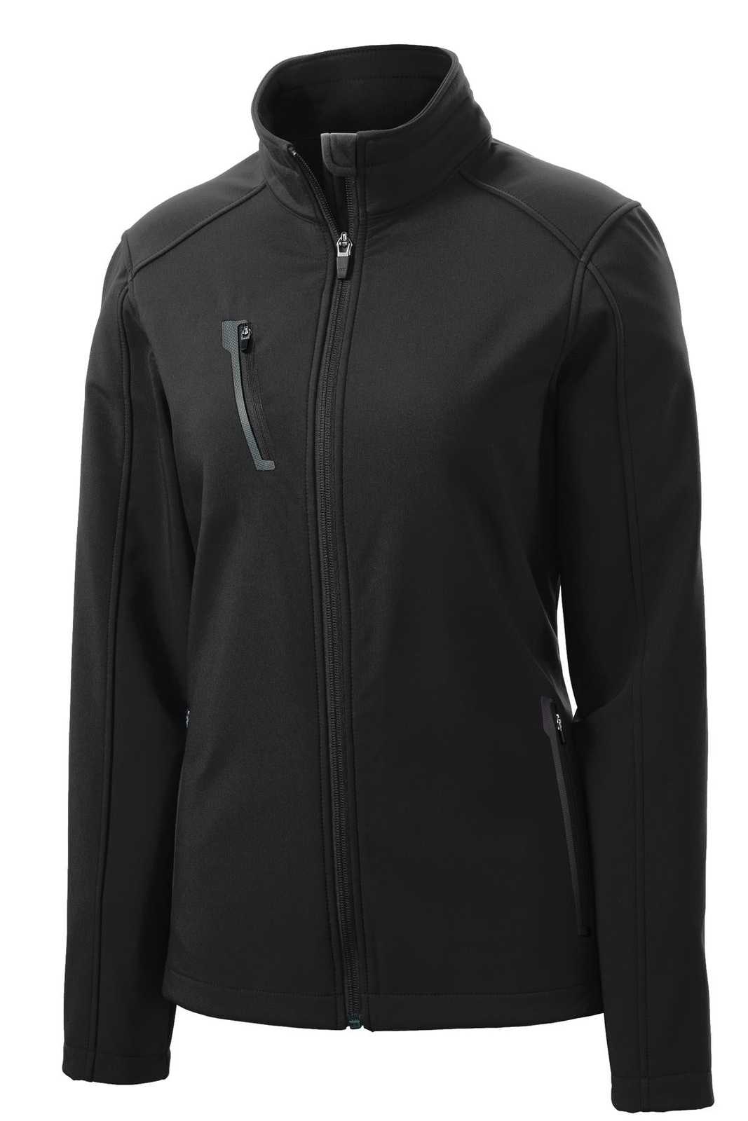 Port Authority L324 Ladies Welded Soft Shell Jacket - Black - HIT a Double - 5