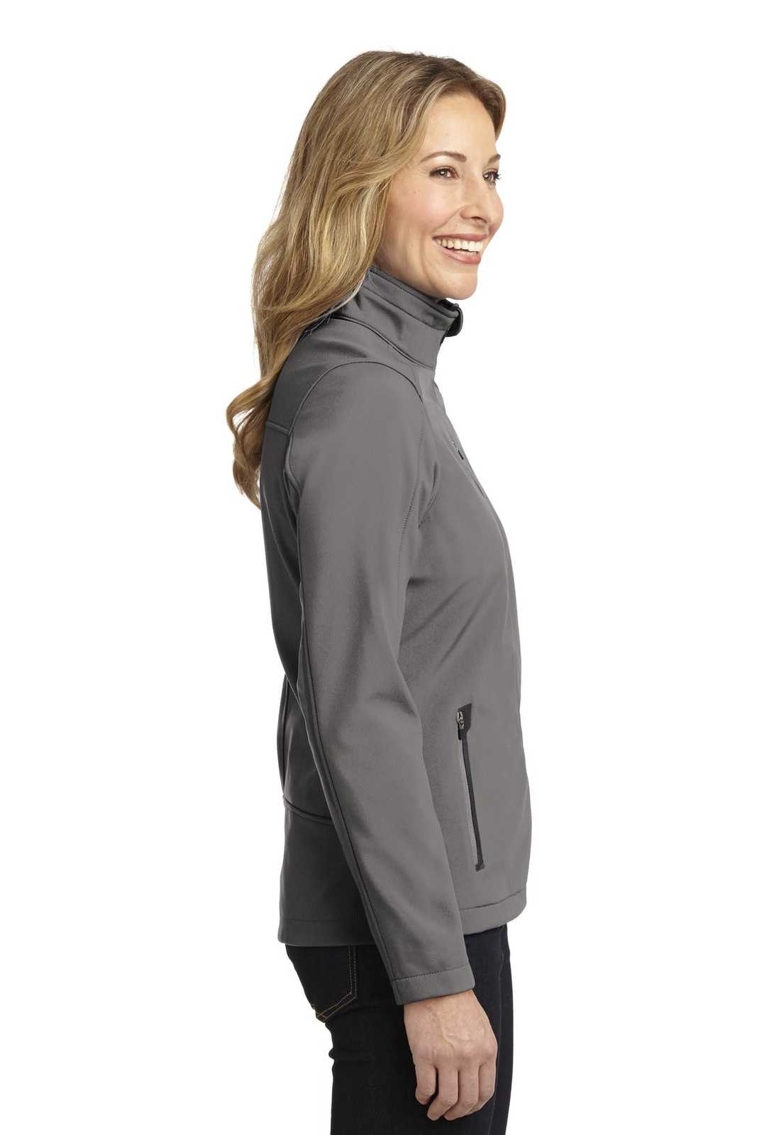 Port Authority L324 Ladies Welded Soft Shell Jacket - Deep Smoke - HIT a Double - 3
