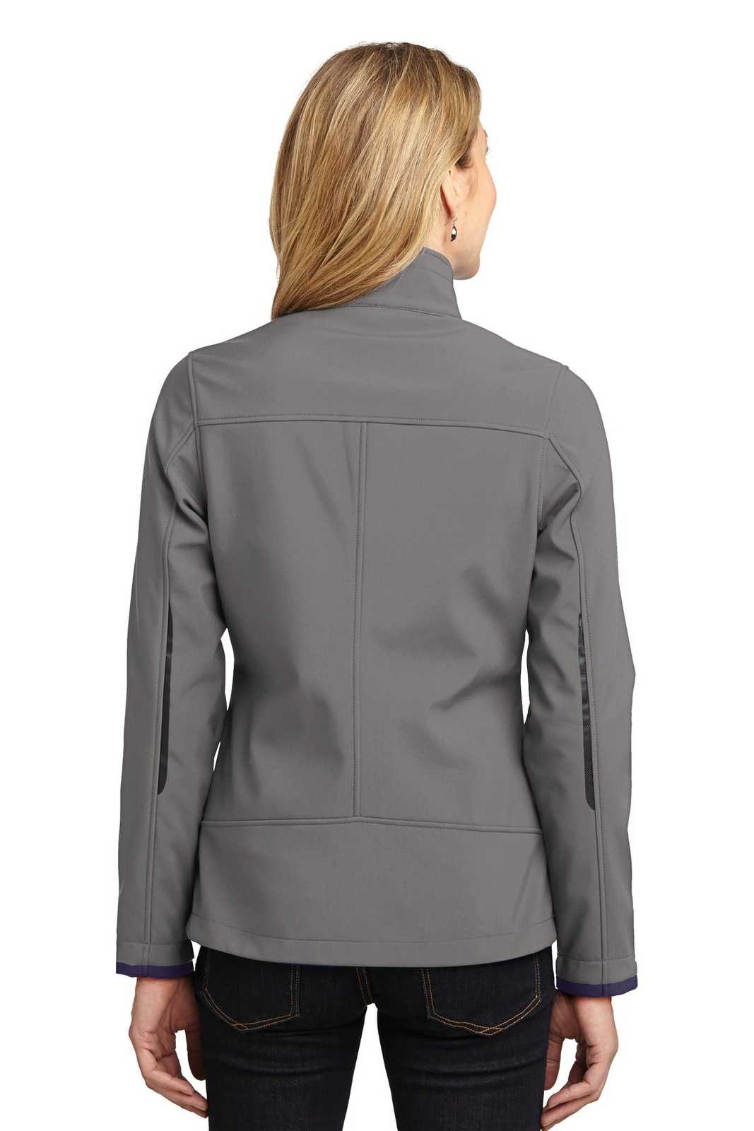 Port Authority L324 Ladies Welded Soft Shell Jacket - Deep Smoke - HIT a Double - 2