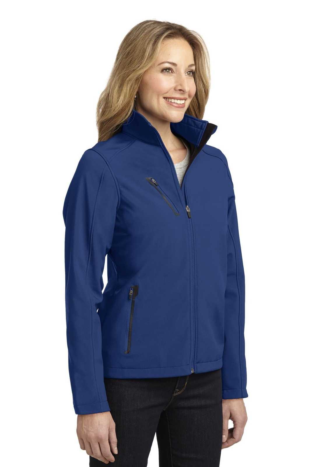 Port Authority L324 Ladies Welded Soft Shell Jacket - Estate Blue - HIT a Double - 4