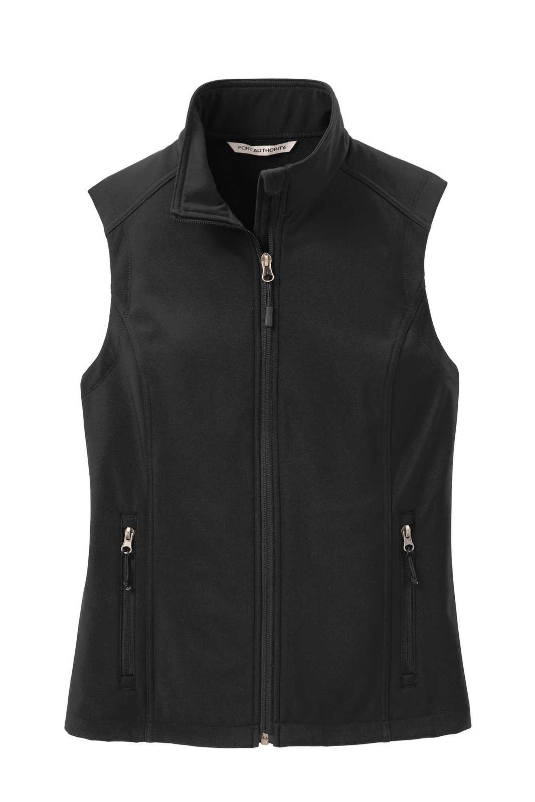 Port Authority L325 Ladies Core Soft Shell Vest - Black - HIT a Double - 5