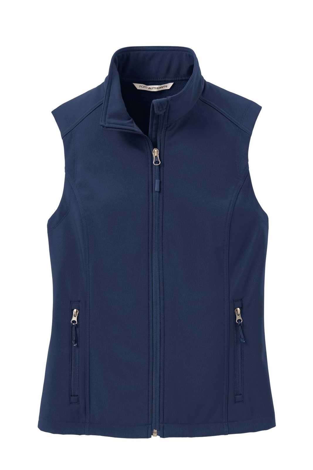 Port Authority L325 Ladies Core Soft Shell Vest - Dress Blue Navy - HIT a Double - 5