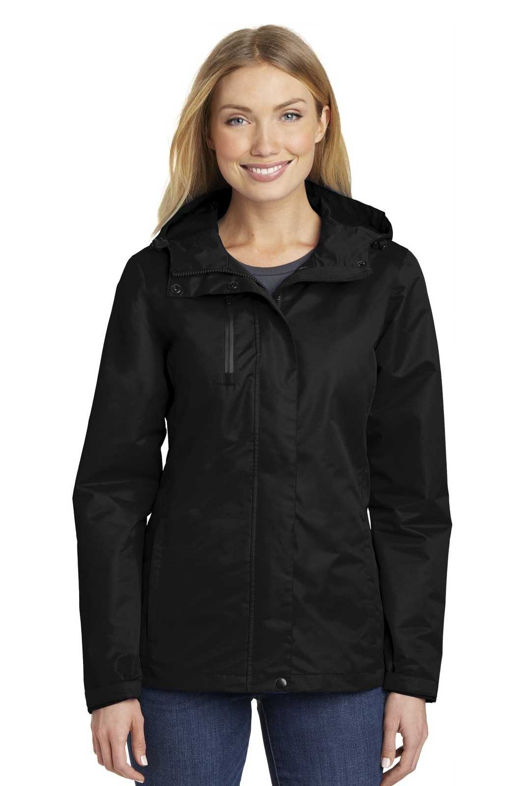 Port Authority L331 Ladies All-Conditions Jacket - Black - HIT a Double - 1