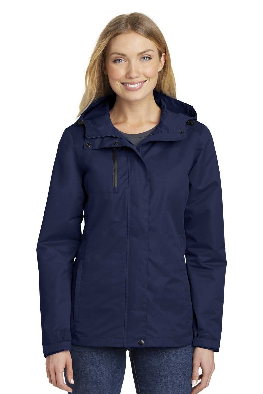 Port Authority L331 Ladies All-Conditions Jacket - True Navy - HIT a Double - 1