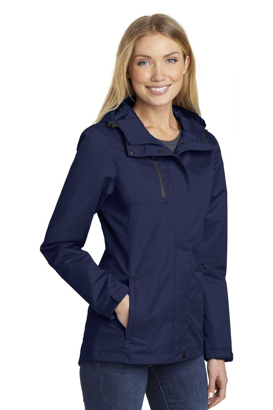 Port Authority L331 Ladies All-Conditions Jacket - True Navy - HIT a Double - 4