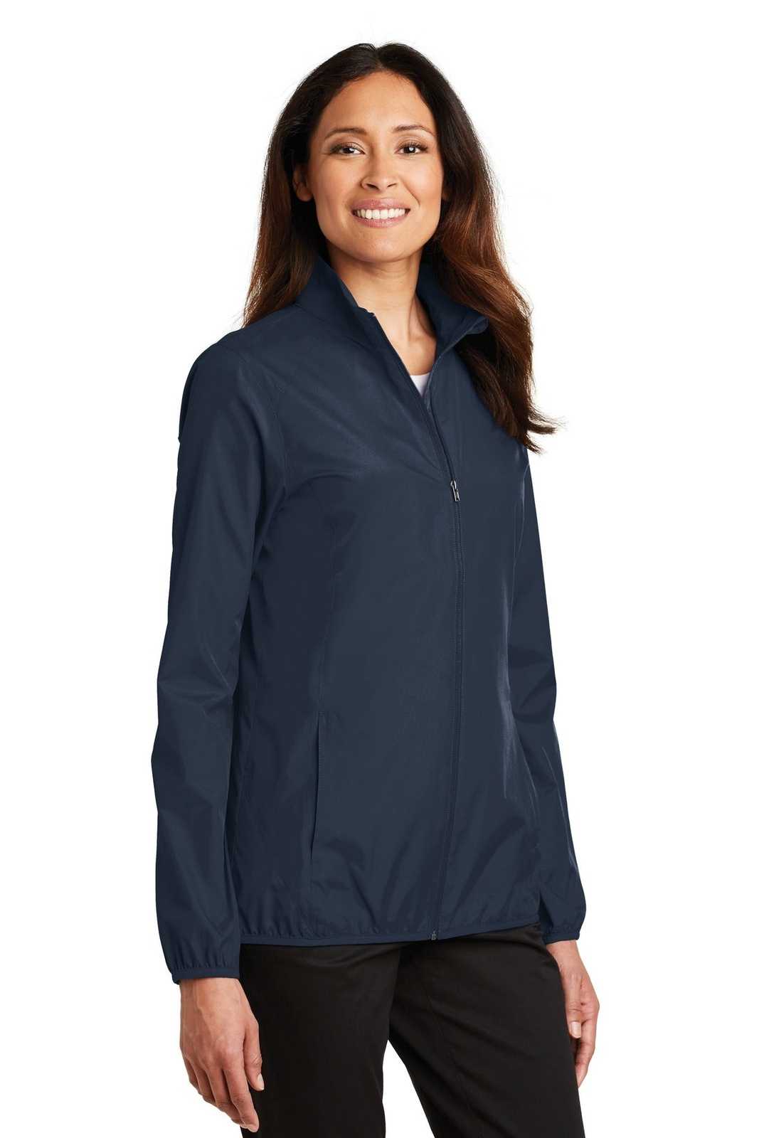 Port Authority L344 Ladies Zephyr Full-Zip Jacket - Dress Blue Navy - HIT a Double - 4