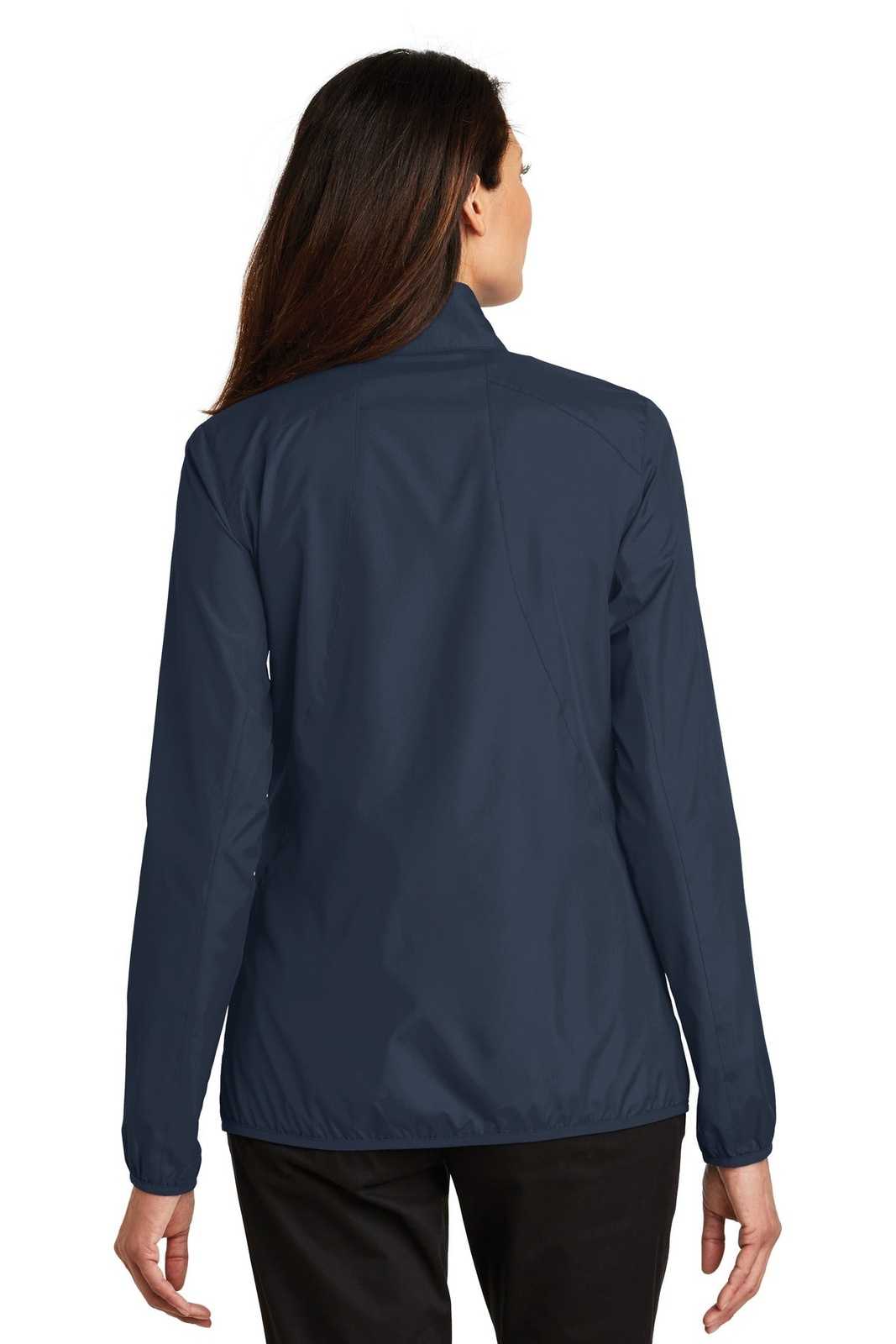 Port Authority L344 Ladies Zephyr Full-Zip Jacket - Dress Blue Navy - HIT a Double - 2