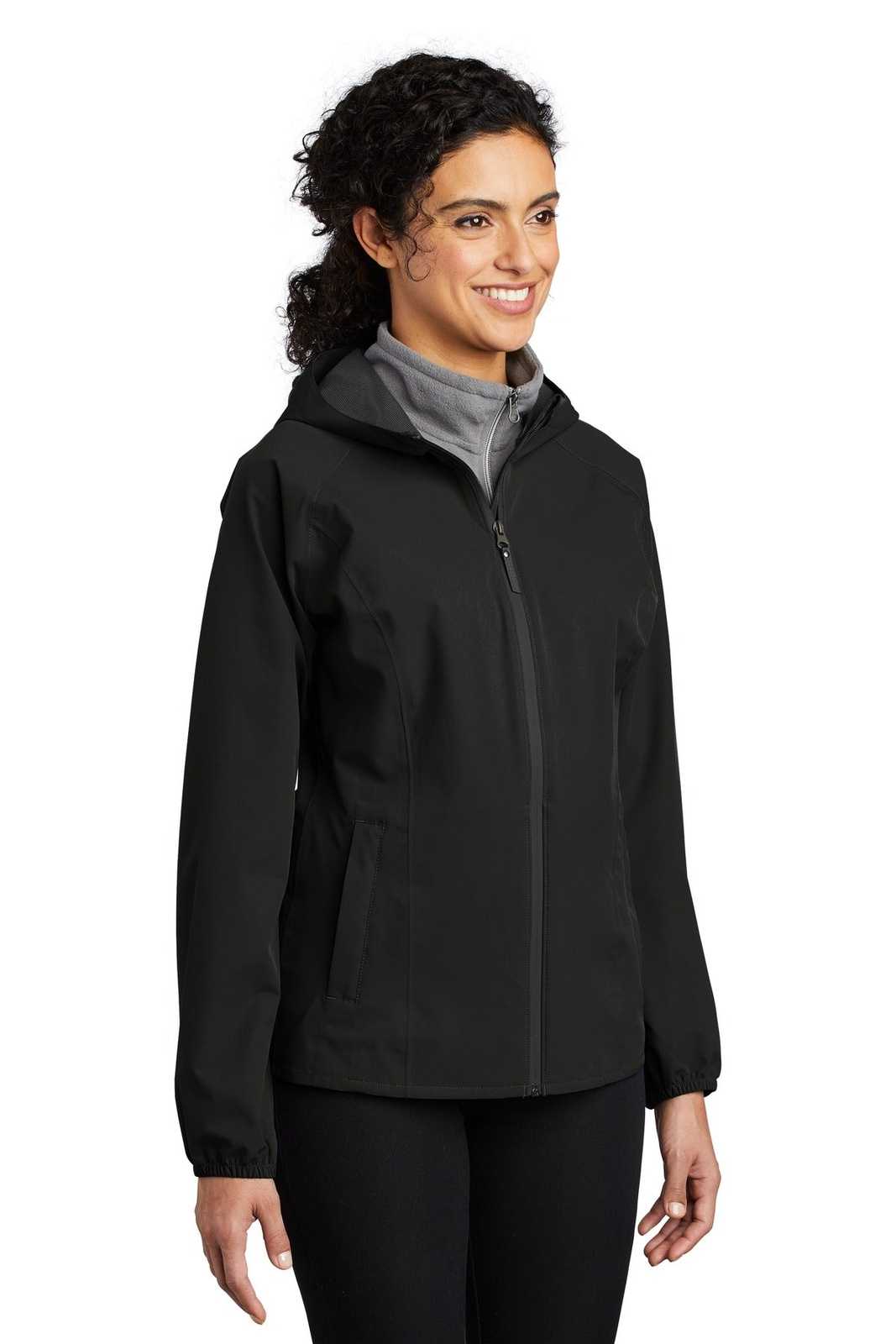 Port Authority L407 Ladies Essential Rain Jacket - Deep Black - HIT a Double - 4