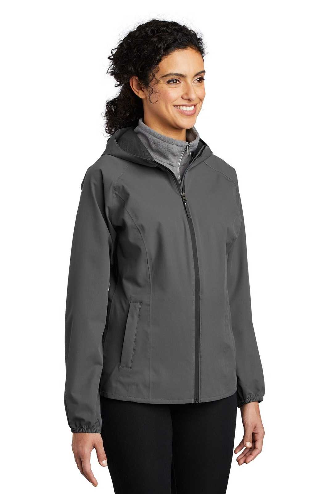 Port Authority L407 Ladies Essential Rain Jacket - Graphite Gray - HIT a Double - 4