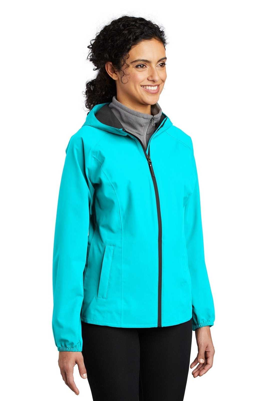Port Authority L407 Ladies Essential Rain Jacket - Light Cyan Blue - HIT a Double - 4