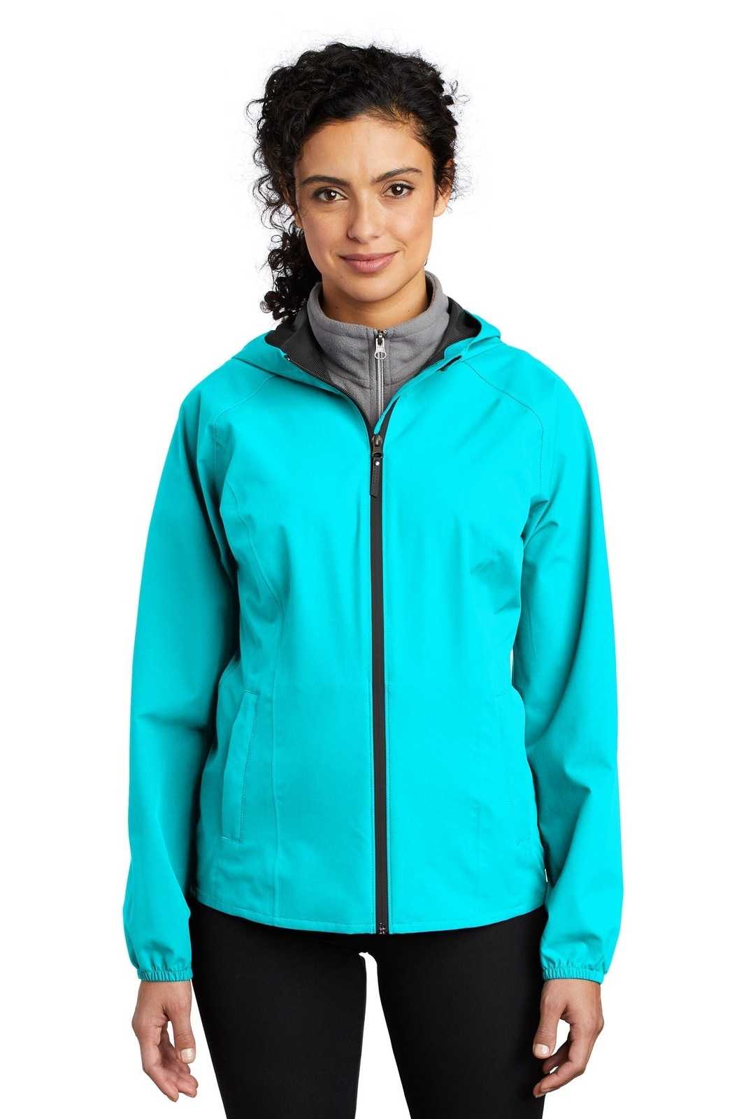 Port Authority L407 Ladies Essential Rain Jacket - Light Cyan Blue - HIT a Double - 1