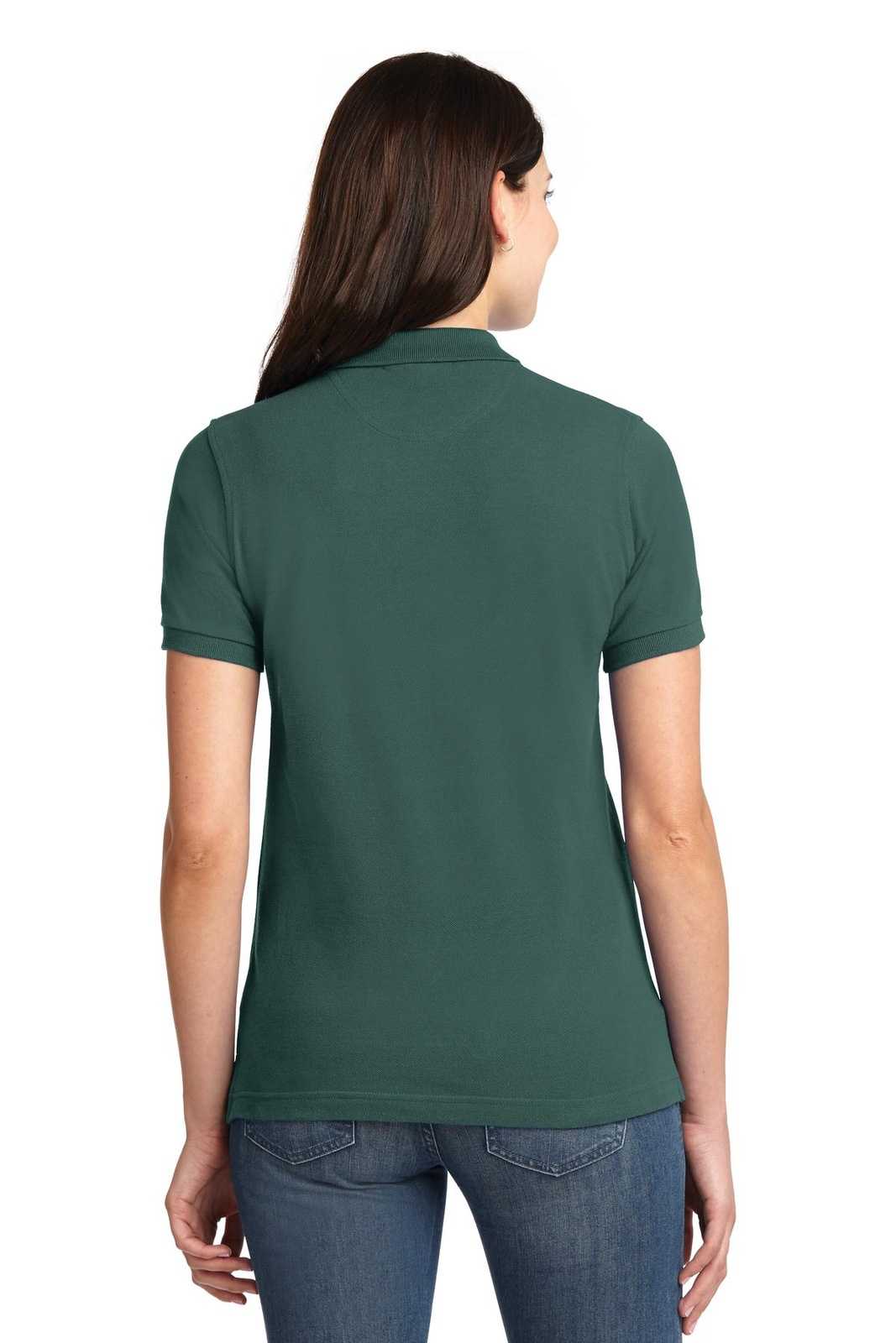 Port Authority L420 Ladies Heavyweight Cotton Pique Polo - Dark Green - HIT a Double - 2