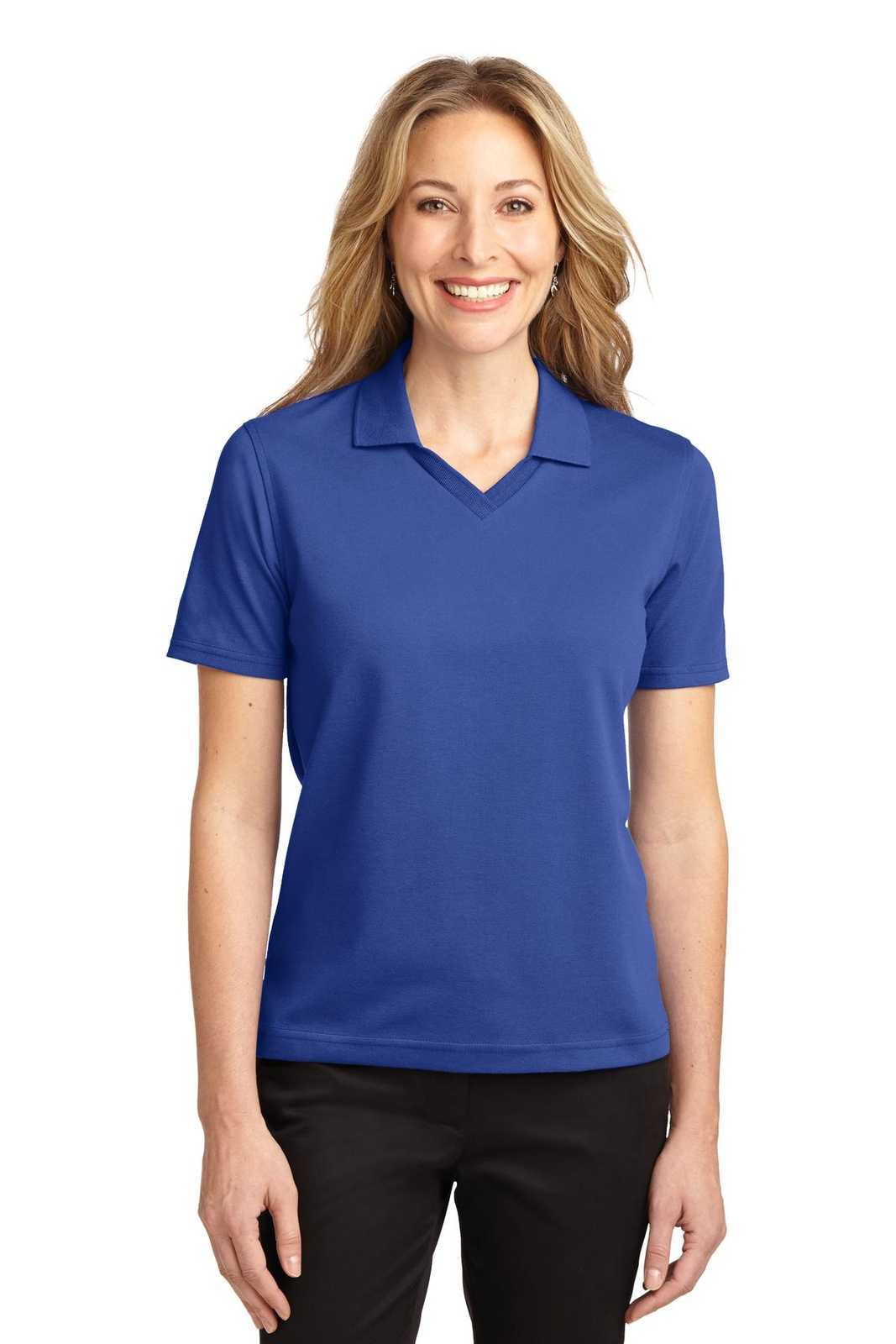 Port Authority L455 Ladies Rapid Dry Polo - Royal - HIT a Double - 1