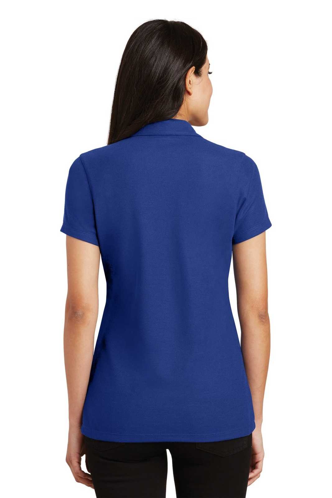 Port Authority L5001 Ladies Silk Touch Y-Neck Polo - Royal - HIT a Double - 2